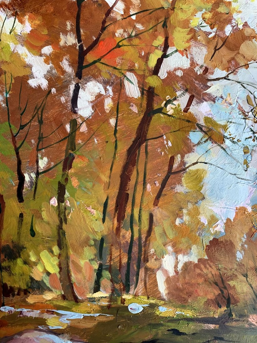 Oil painting Fallen leaves Yuriy Suprunchuk - 8