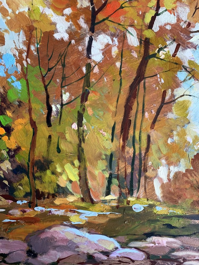 Oil painting Fallen leaves Yuriy Suprunchuk - 9