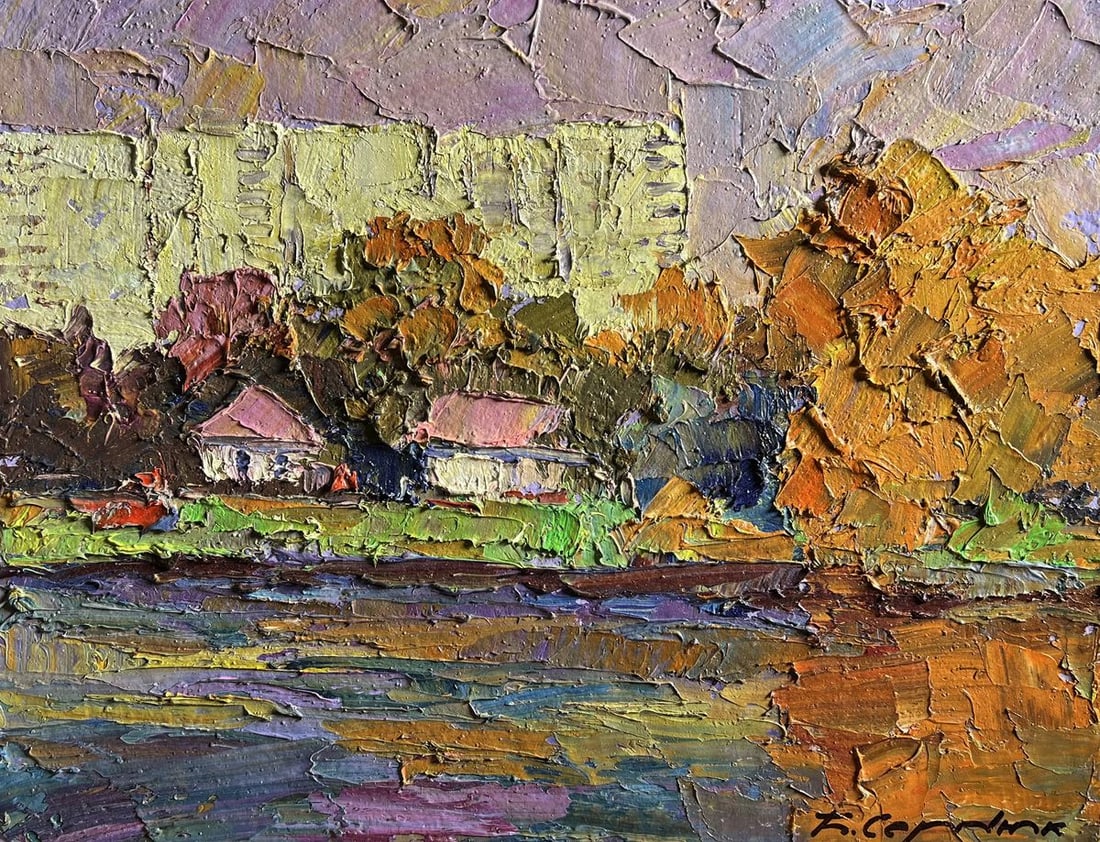 Oil painting Overlooking the city Boris Serdyuk - 3