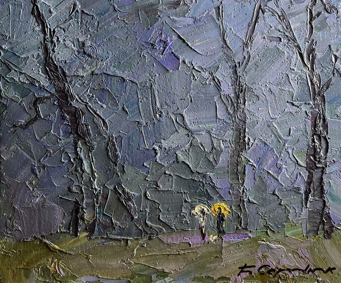 Oil painting Rainy morning Boris Serdyuk - 3