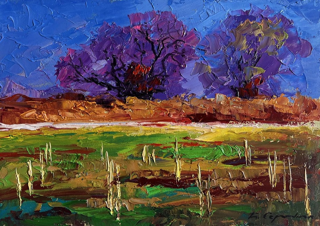 Oil painting September day in the field Boris Serdyuk - 3