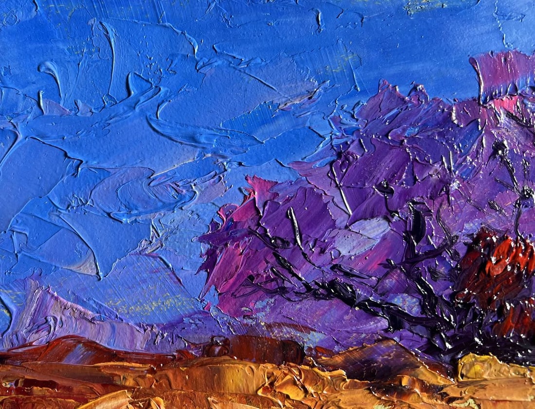 Oil painting September day in the field Boris Serdyuk - 4