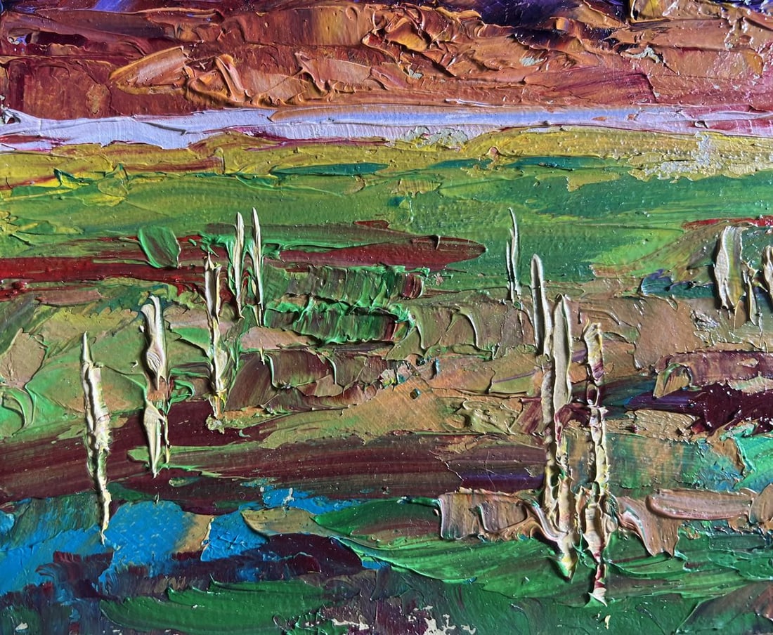 Oil painting September day in the field Boris Serdyuk - 8