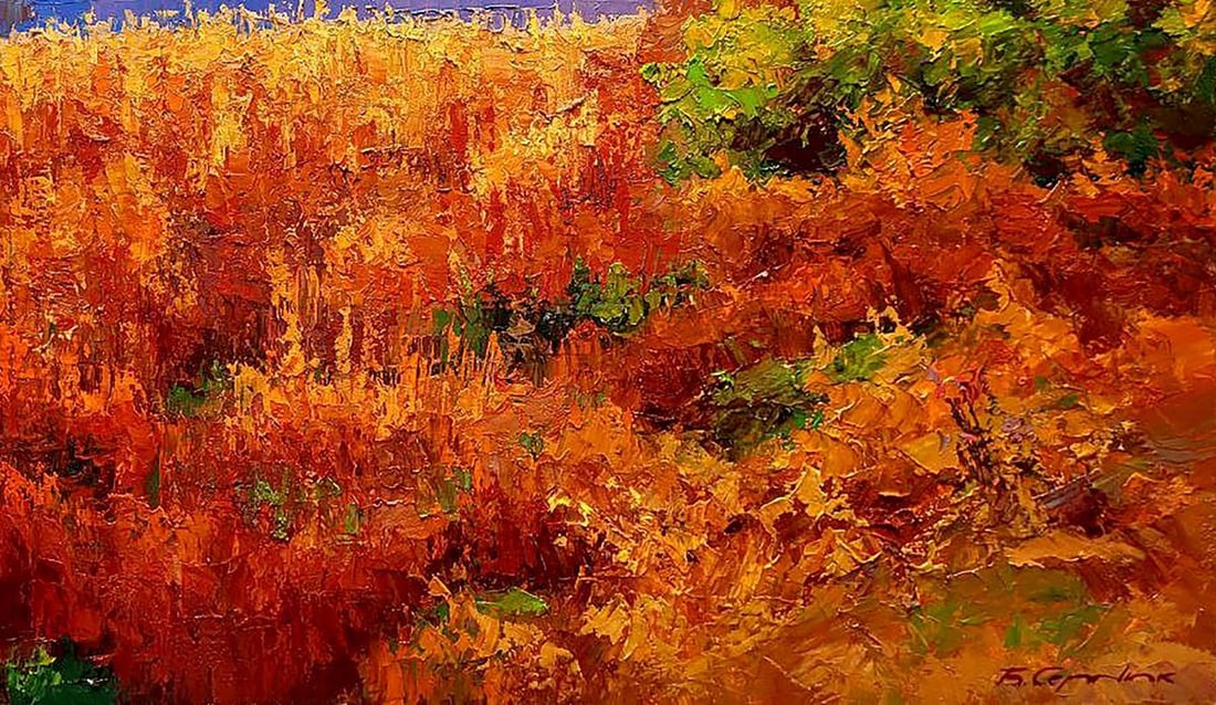 Oil painting Autumn is crimson Boris Serdyuk - 6