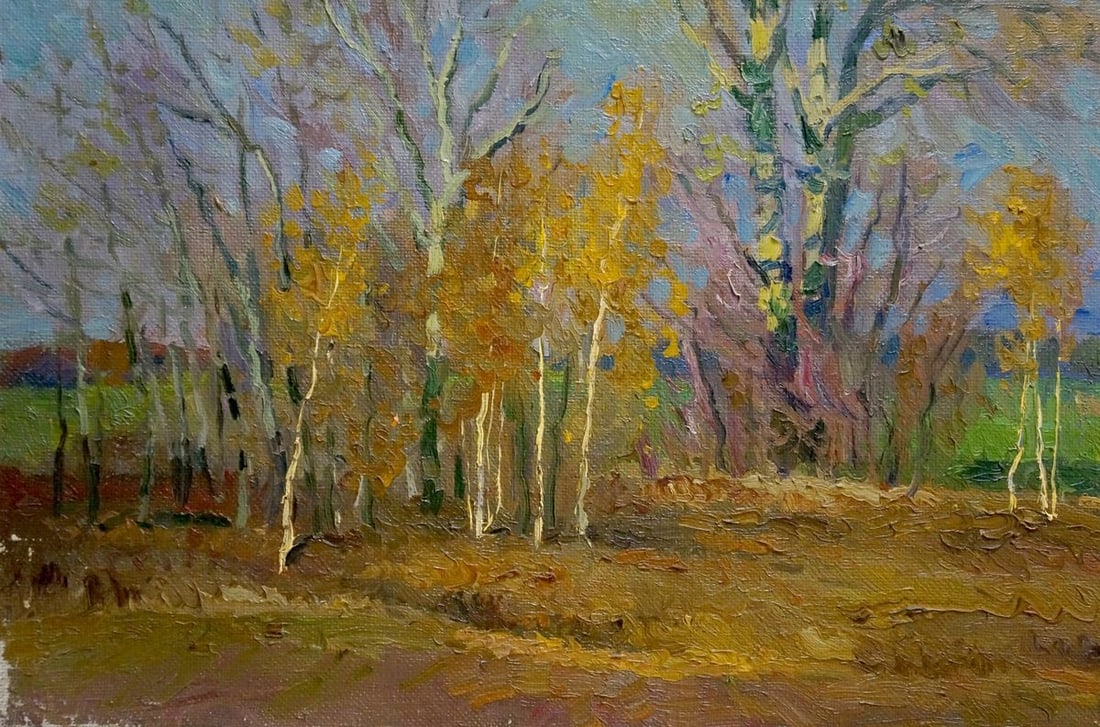 Oil painting Waiting for the winter Mynka Alexander Fedorovich - 2
