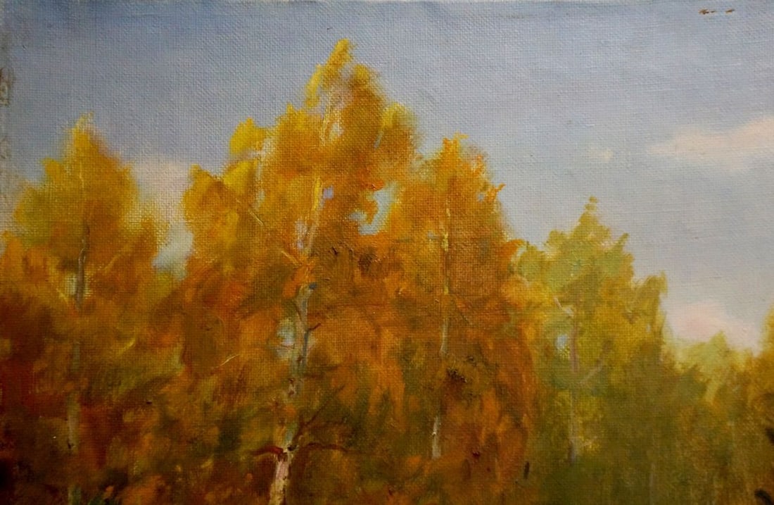 Oil painting Dense forest Konstantin Pavlovich Golovkin - 3