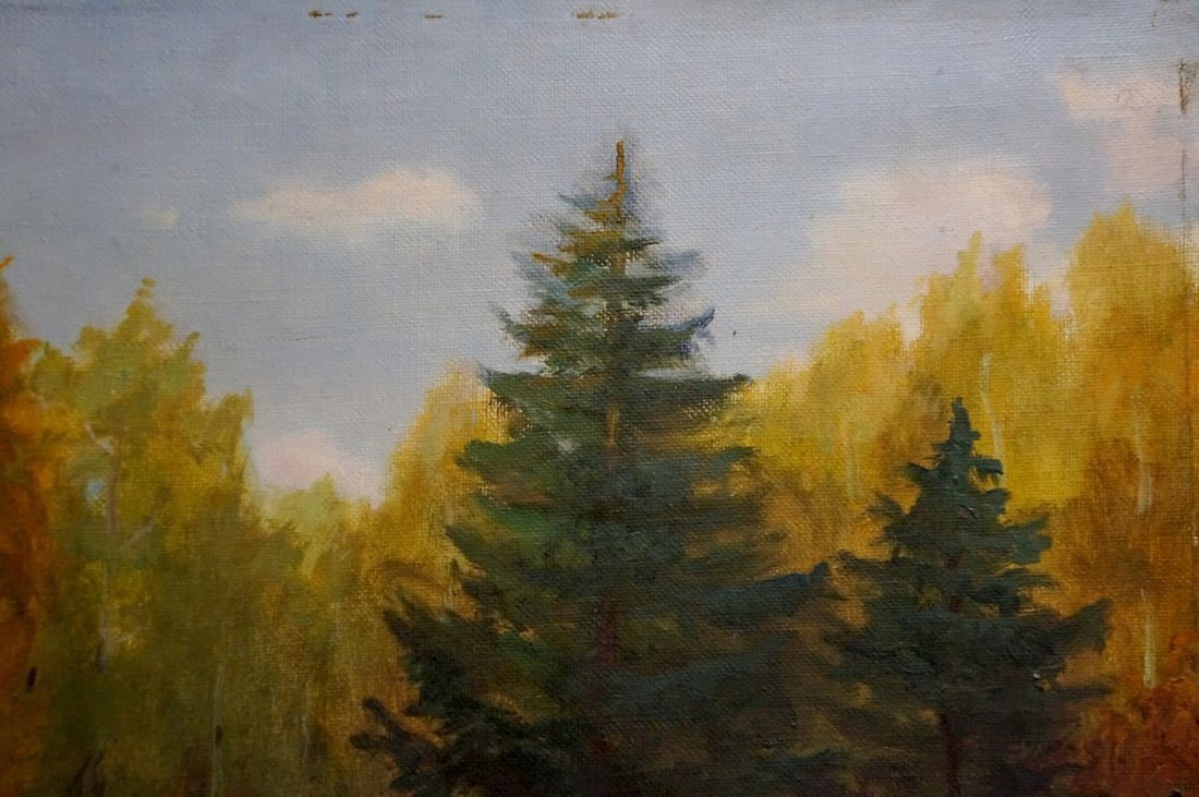 Oil painting Dense forest Konstantin Pavlovich Golovkin - 4
