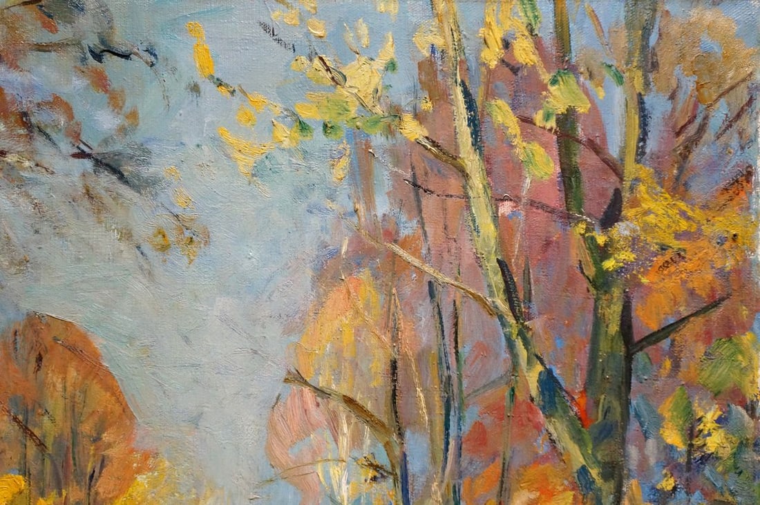 Oil painting Autumn Park Tartakovsky Isaac Iosifovich - 4