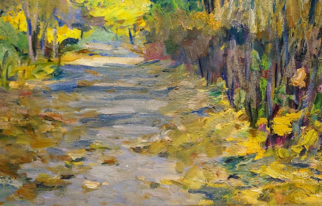Oil painting Autumn Park Tartakovsky Isaac Iosifovich - 5