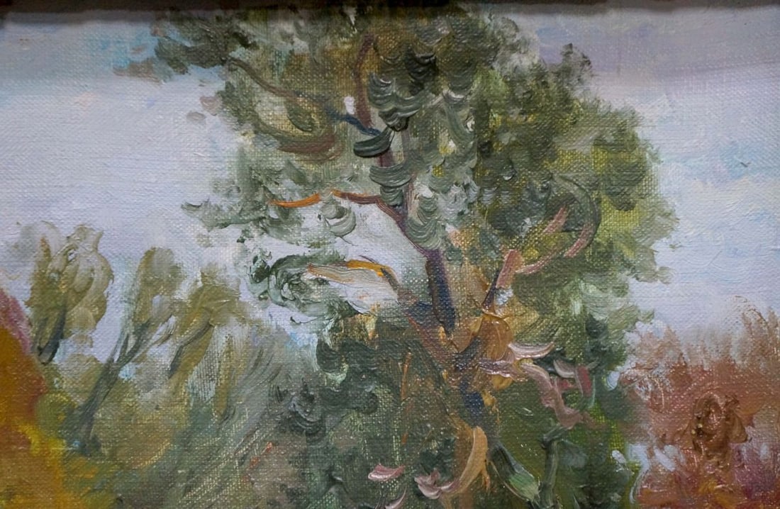 Oil painting Forest landscape - 4