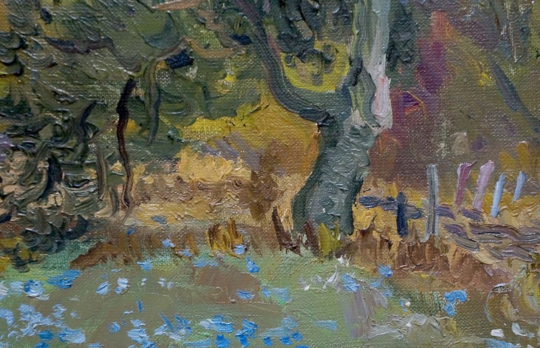 Oil painting Forest landscape - 5
