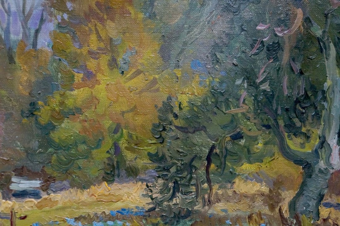Oil painting Forest landscape - 6