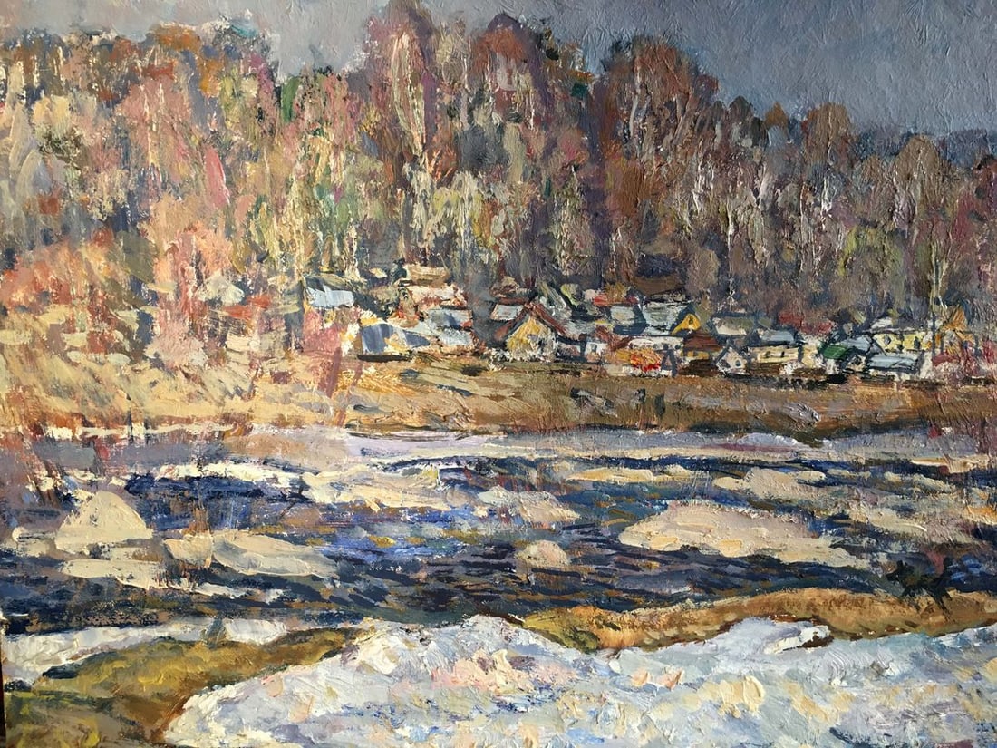 Oil painting Autumn day Zvyagintsev Rostislav Mikhailovich - 2