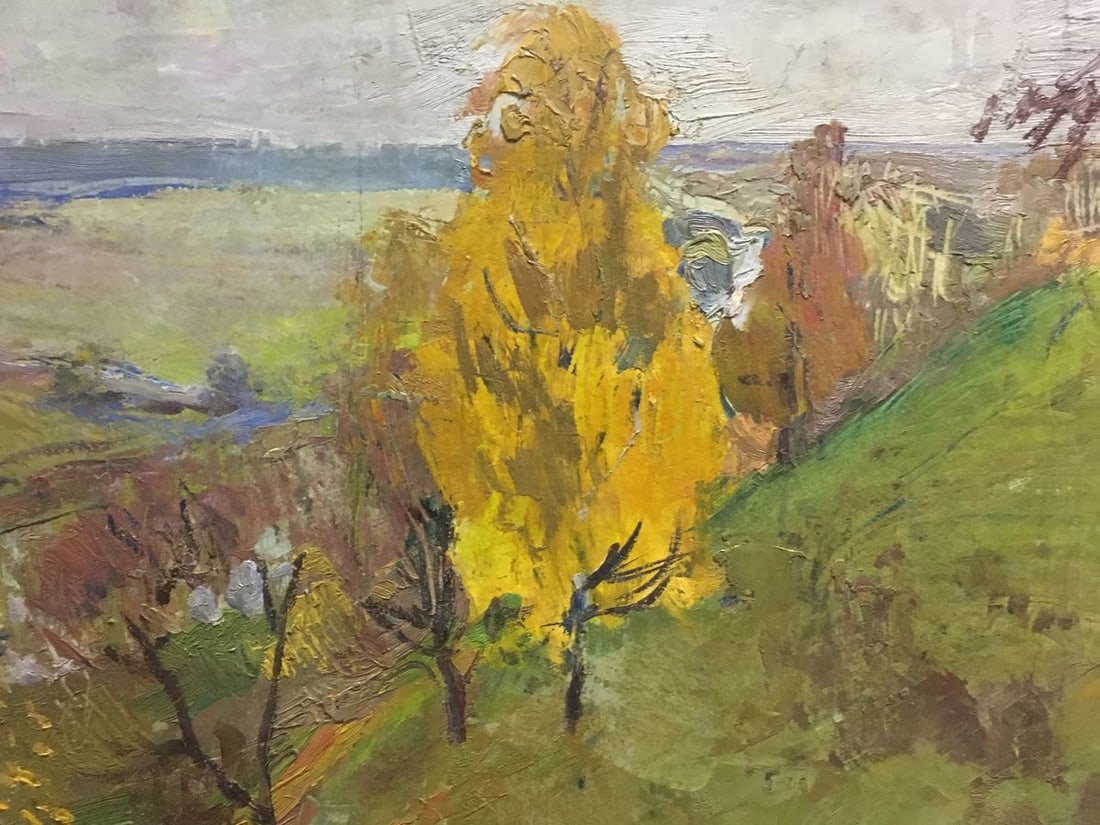 Oil painting At the hill Gantman Moses Faybovich - 7
