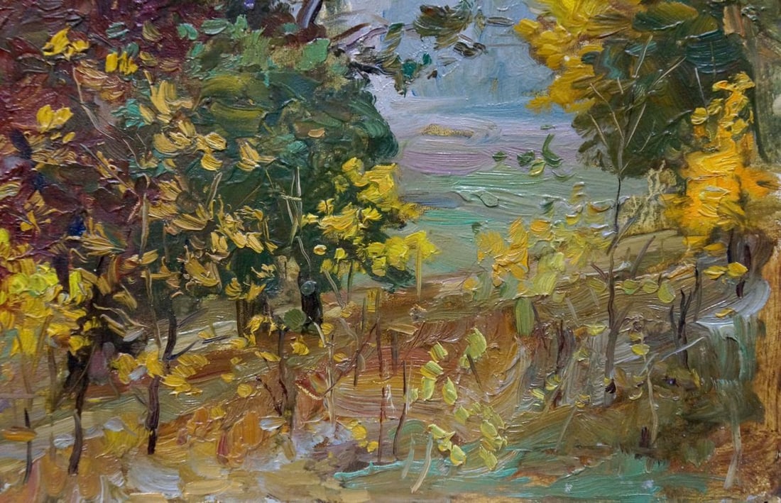 Oil painting Autumn landscape Mordovets Andrey Nikitich - 5