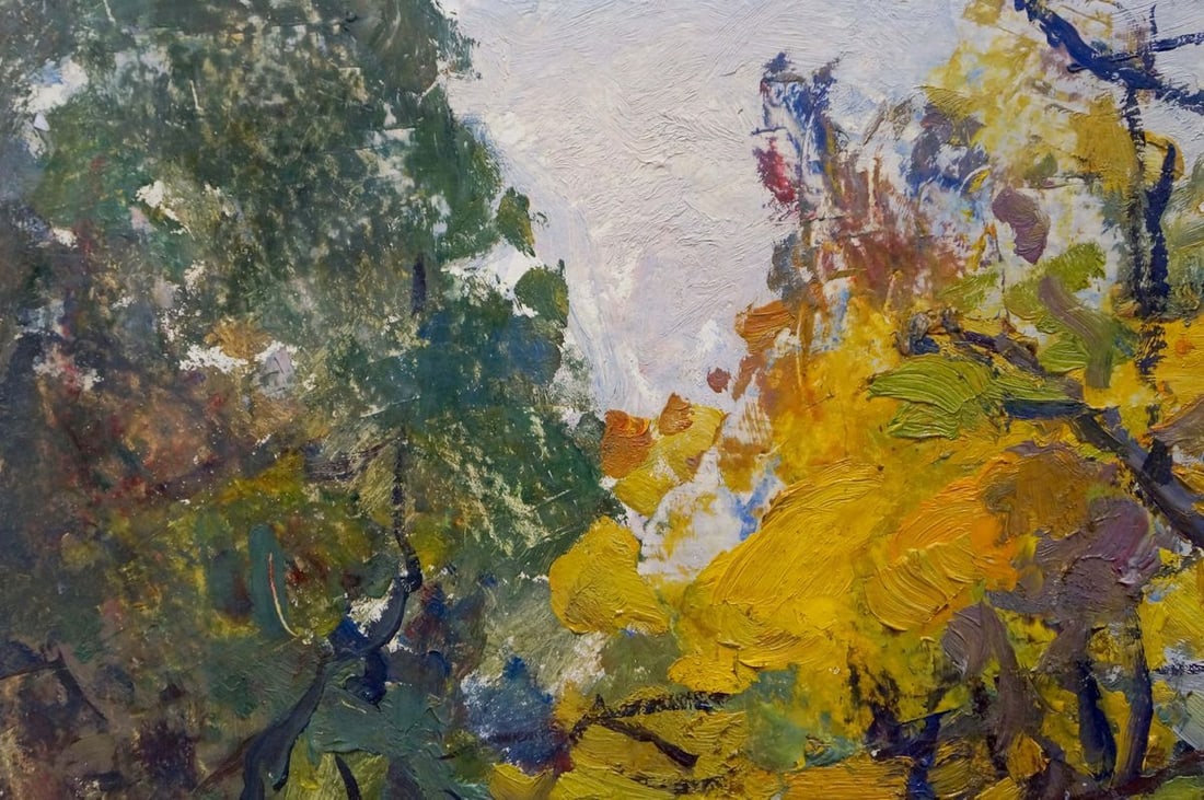 Oil painting Walk in the woods Gantman Moisey Faibovich - 3