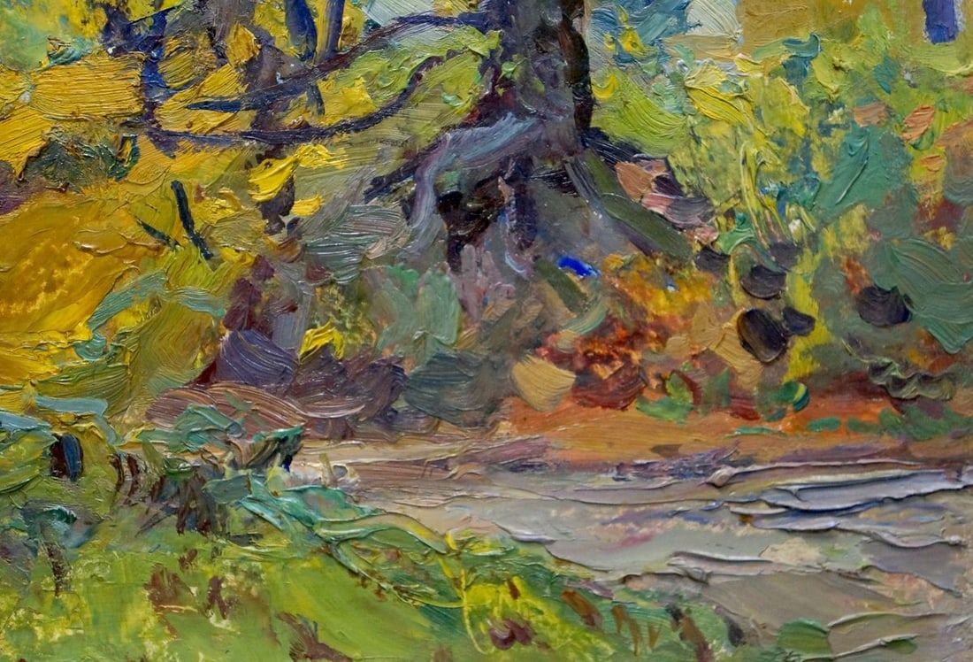 Oil painting Walk in the woods Gantman Moisey Faibovich - 5