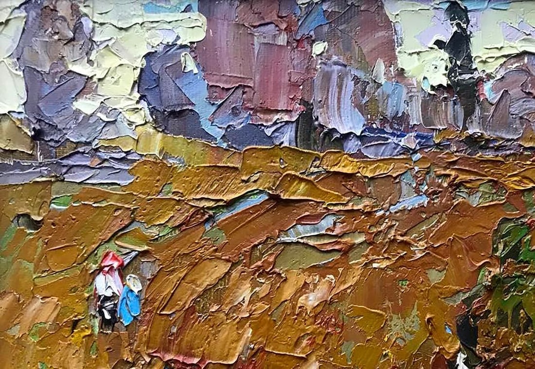 Oil painting Near the pond Kalenyuk Oksana - 2
