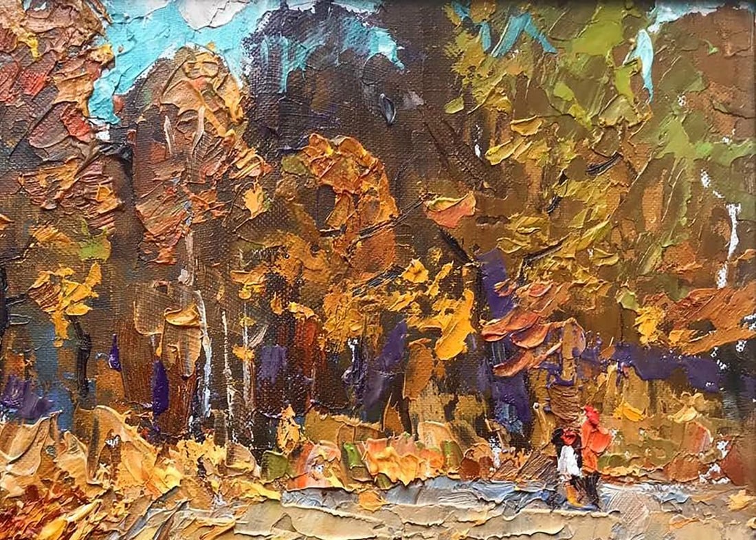 Oil painting Autumn Park Kalenyuk Alex - 3