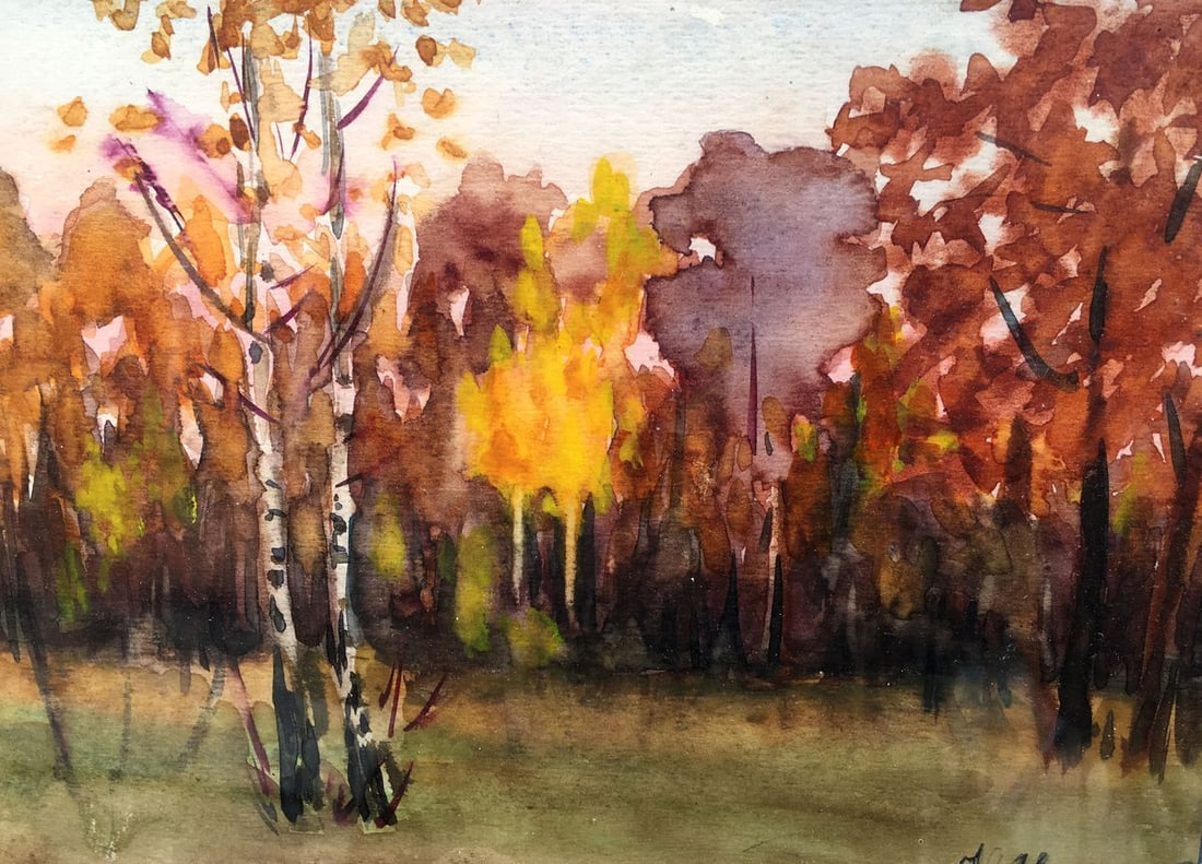 Oil painting Forest Ivan Kirillovich Zyupka - 4