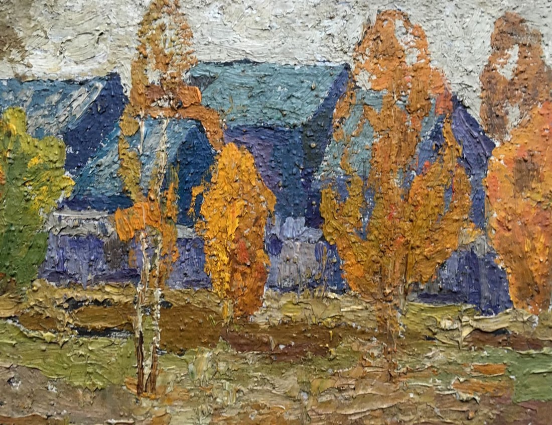 Oil painting Autumn landscape Lukin Alexander Vasilievich - 4