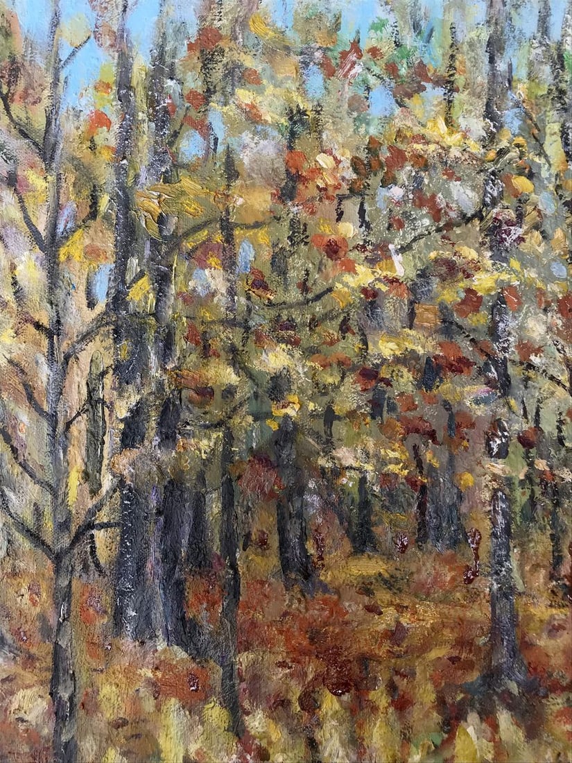 Oil painting Autumn motif Shapoval Ivan Leontyevich - 4