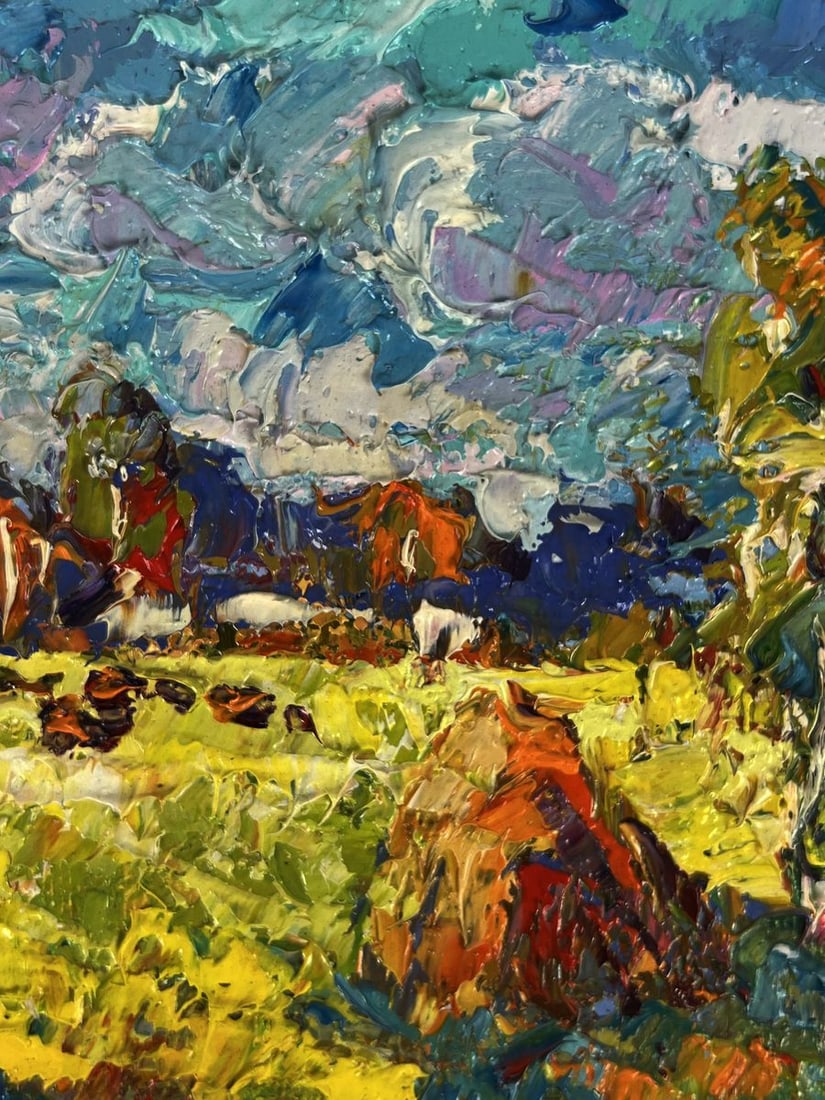 Oil painting Early autumn has arrived Oksana Ivanyuk - 7