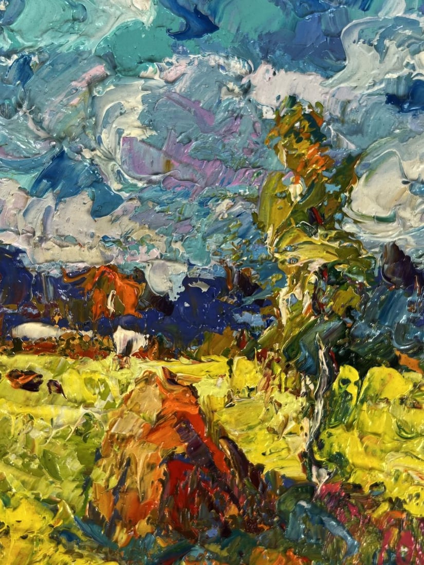 Oil painting Early autumn has arrived Oksana Ivanyuk - 8