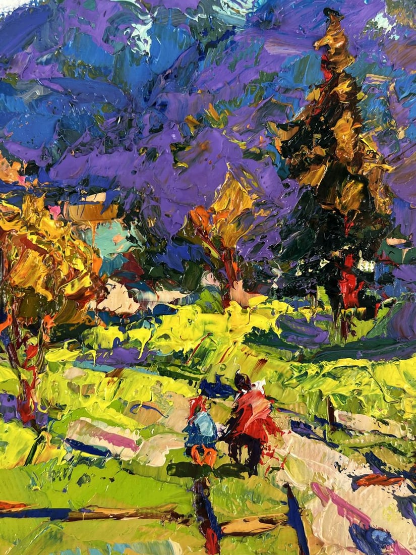 Oil painting Autumn has arrived in the mountains Oksana Ivanyuk - 10