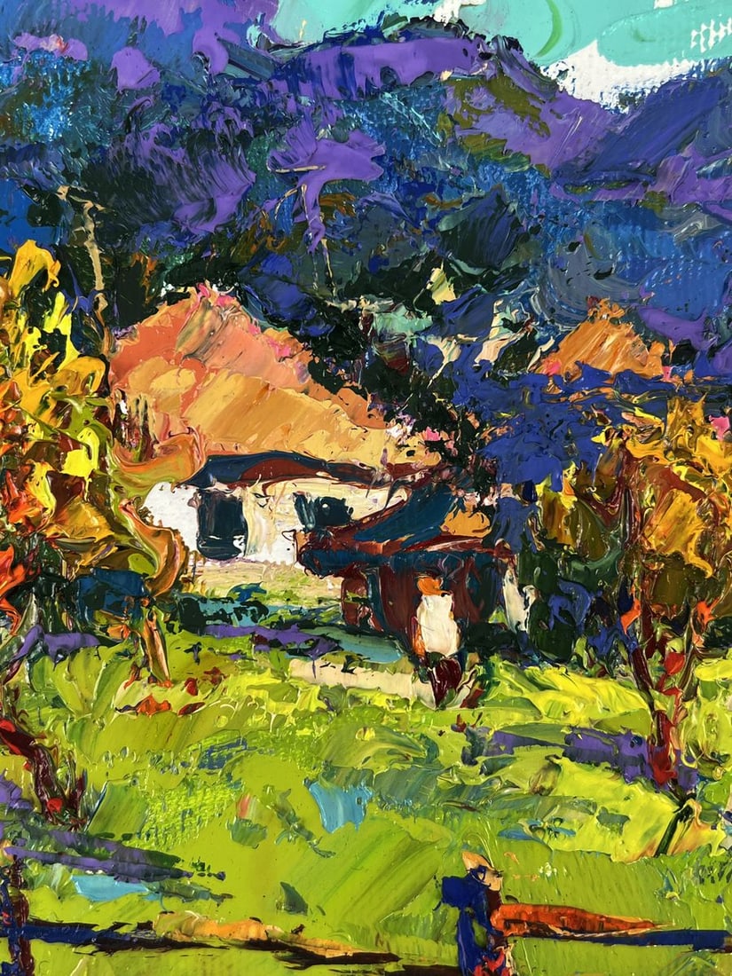 Oil painting Autumn has arrived in the mountains Oksana Ivanyuk - 4