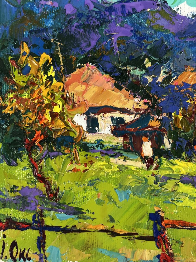 Oil painting Autumn has arrived in the mountains Oksana Ivanyuk - 5