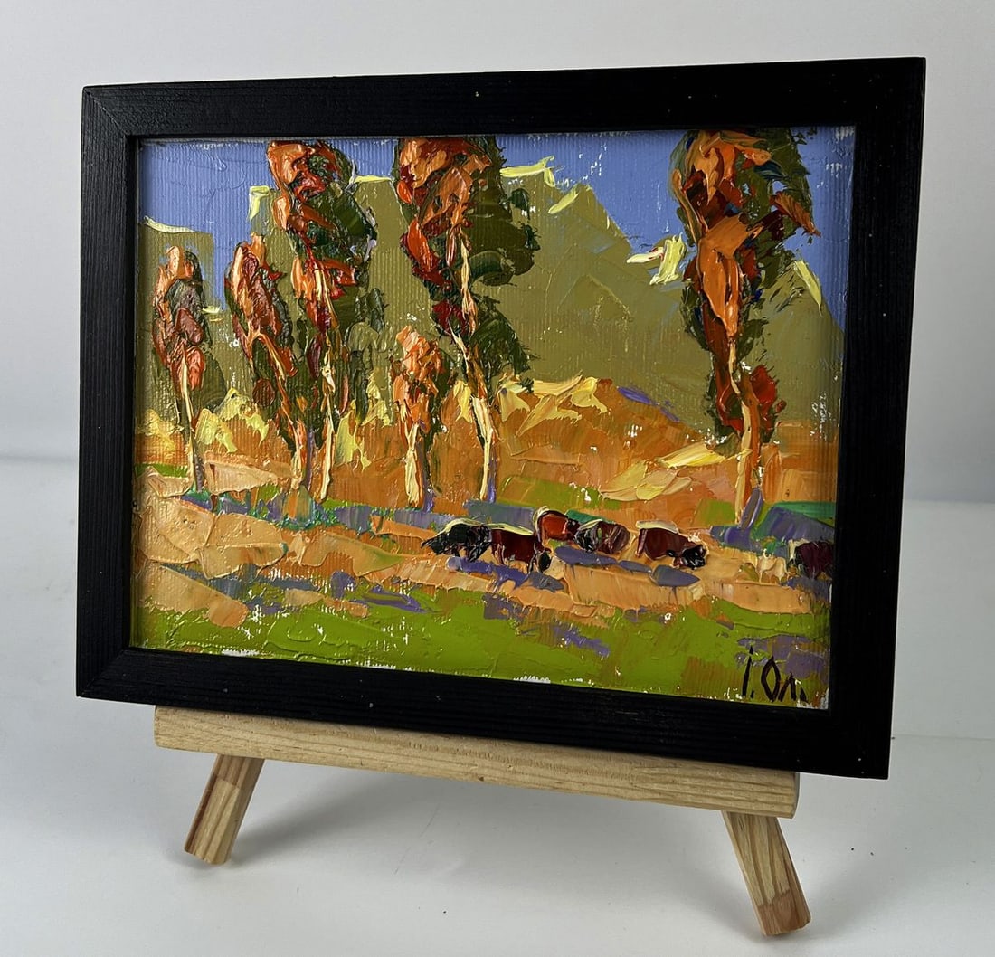 Oil painting Flock in the meadows Oleksiy Ivanyuk - 2