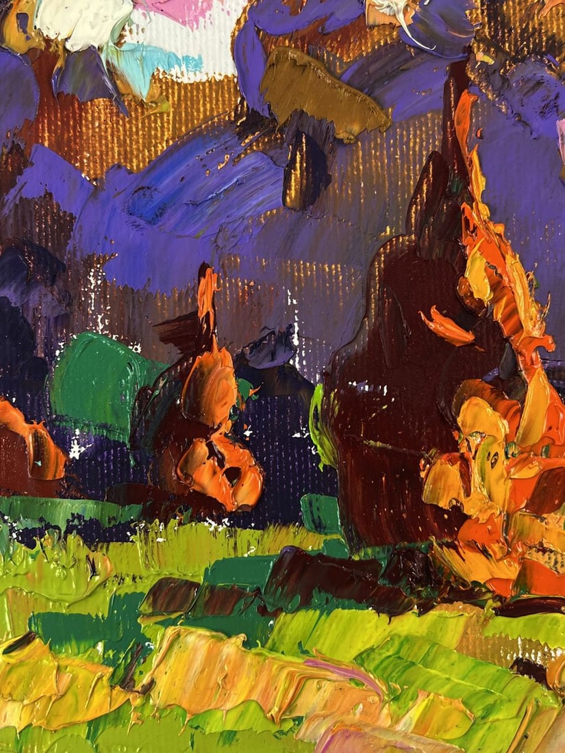 Oil painting Morning dawn in the fields Oleksiy Ivanyuk - 5