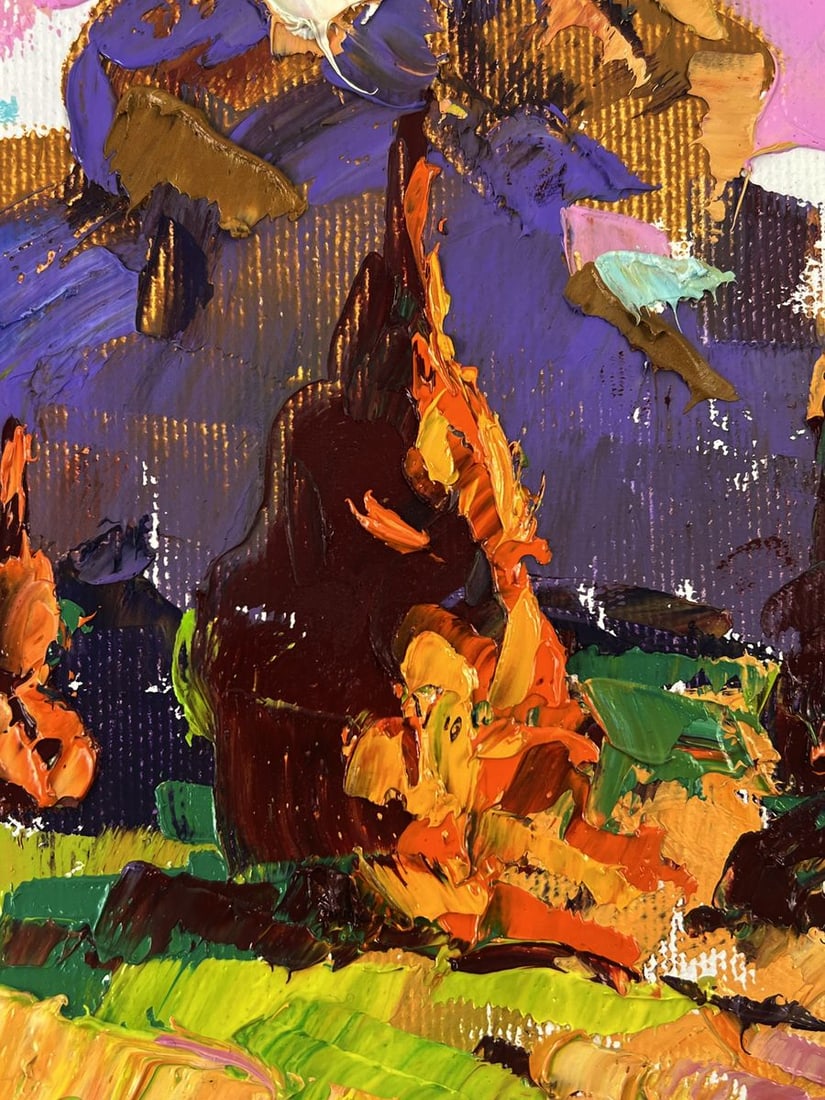 Oil painting Morning dawn in the fields Oleksiy Ivanyuk - 7