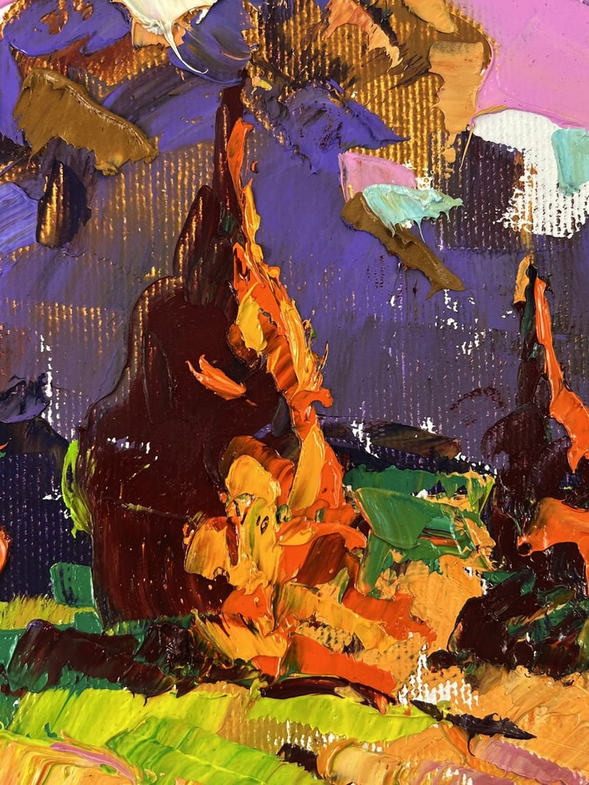 Oil painting Morning dawn in the fields Oleksiy Ivanyuk - 8
