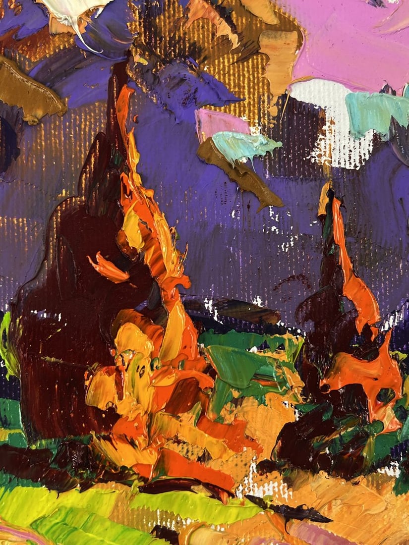 Oil painting Morning dawn in the fields Oleksiy Ivanyuk - 9