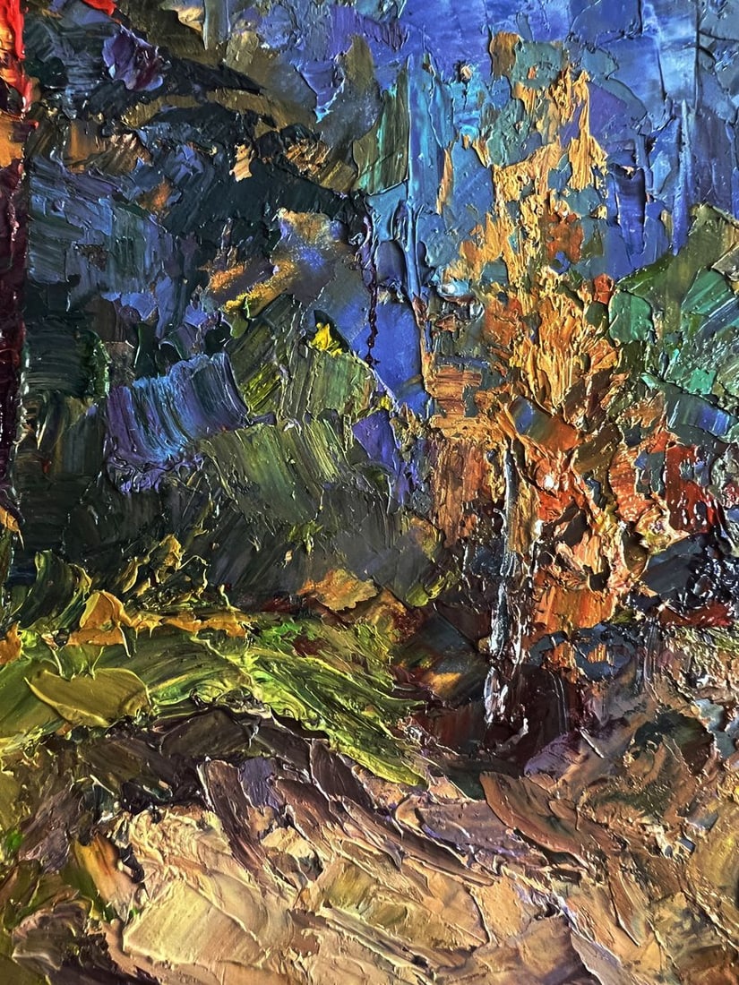 Oil painting Road to the autumn forest Boris Serdyuk - 5