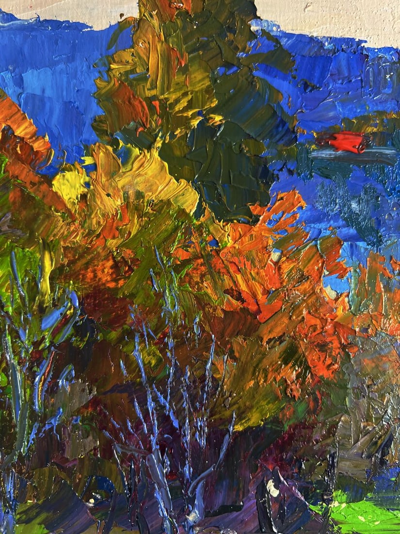 Oil painting View from the autumn forest Boris Serdyuk - 5