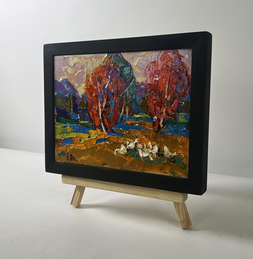 Oil painting Autumn touches the field Oleksiy Ivanyuk - 2