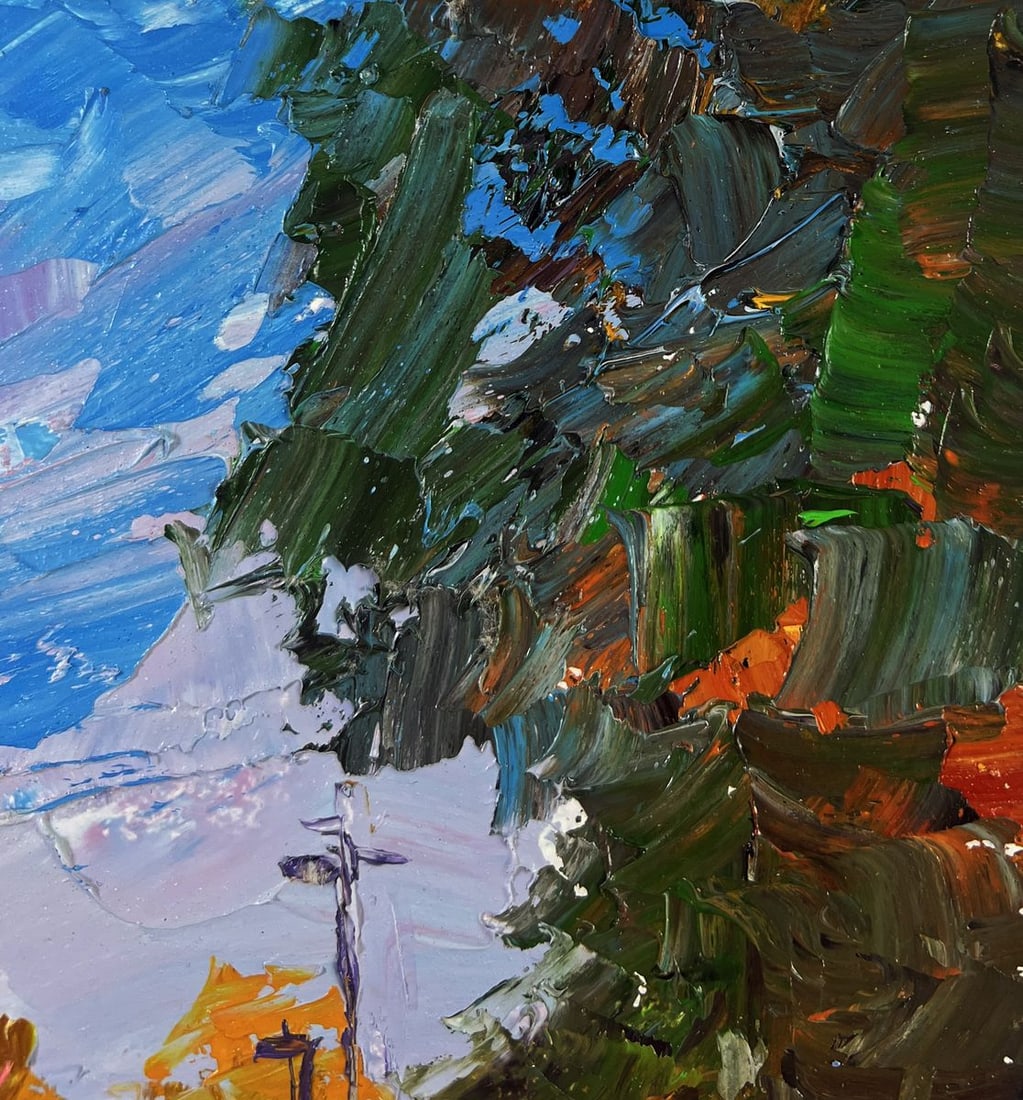 Oil painting Autumn silence on the road Boris Serdyuk - 4