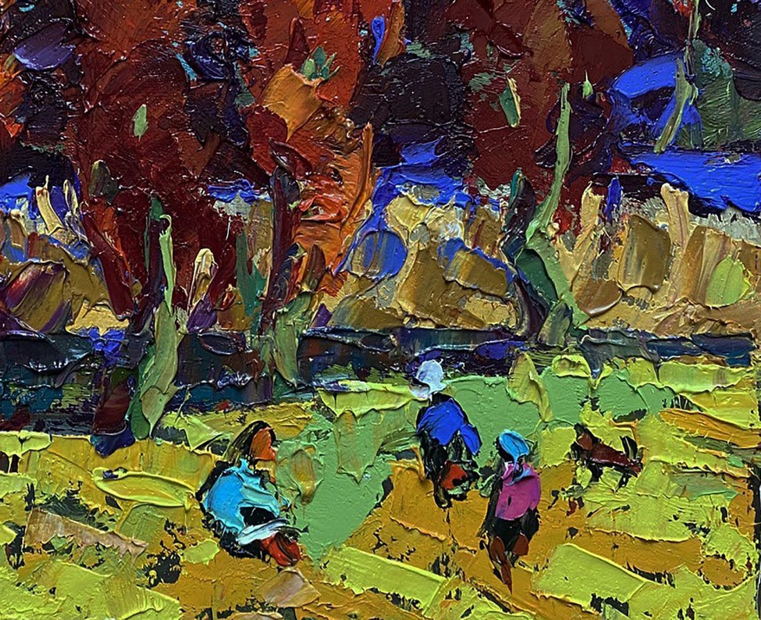 Oil painting Autumn crimson Oleksiy Ivanyuk - 6