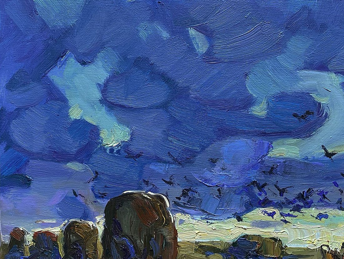 Oil painting The Long Road Home Oleksiy Ivanyuk - 4