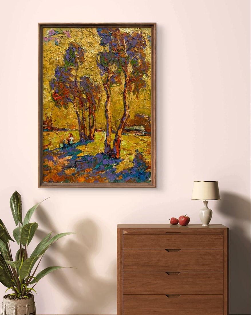 Oil painting Pine trees to the sky Oleksiy Ivanyuk - 3