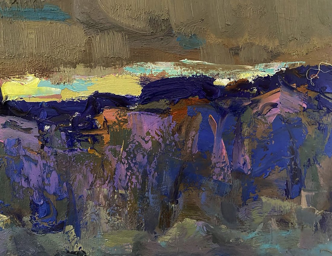 Oil painting In the cold steppes Oleksiy Ivanyuk - 4