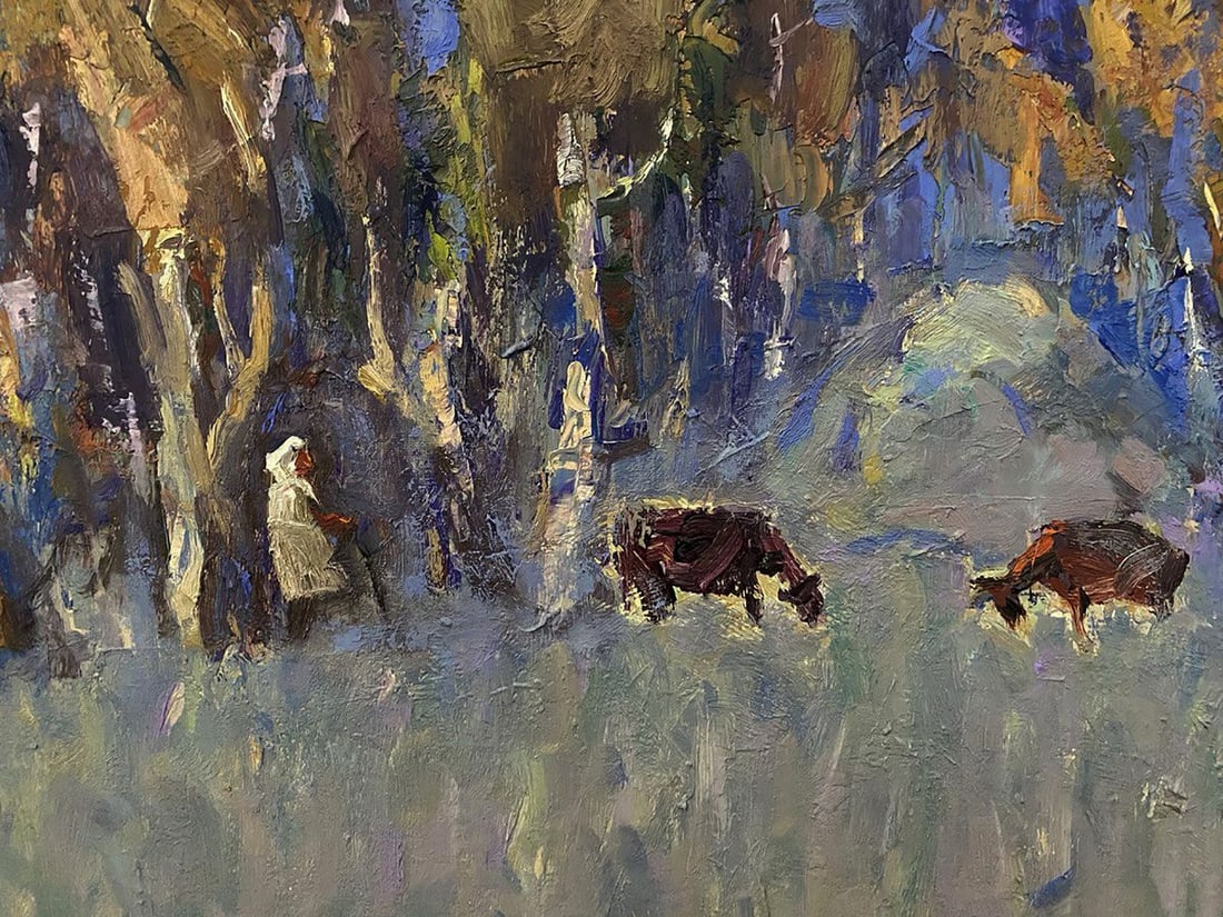 Oil painting In the cold steppes Oleksiy Ivanyuk - 6