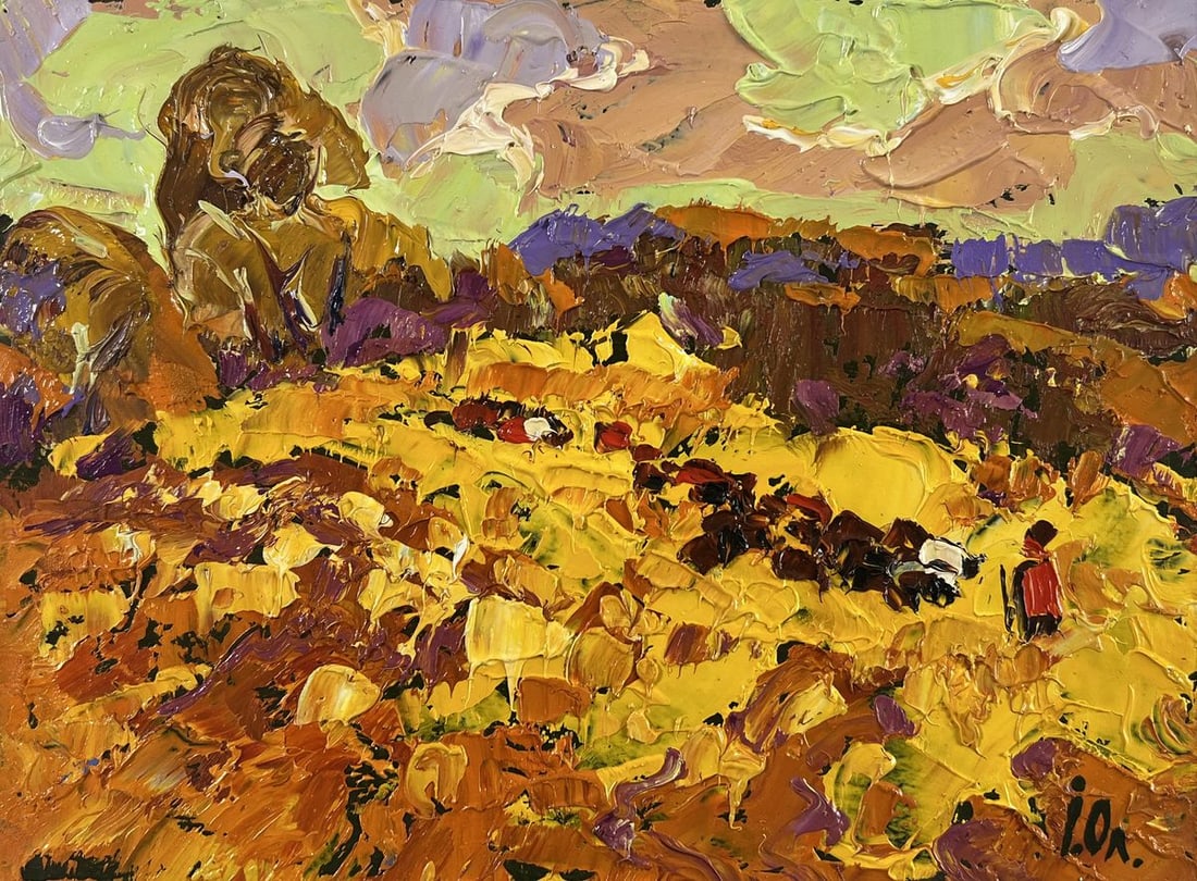 Oil painting Autumn is floating over the horizon Alex Kalenyuk - 3