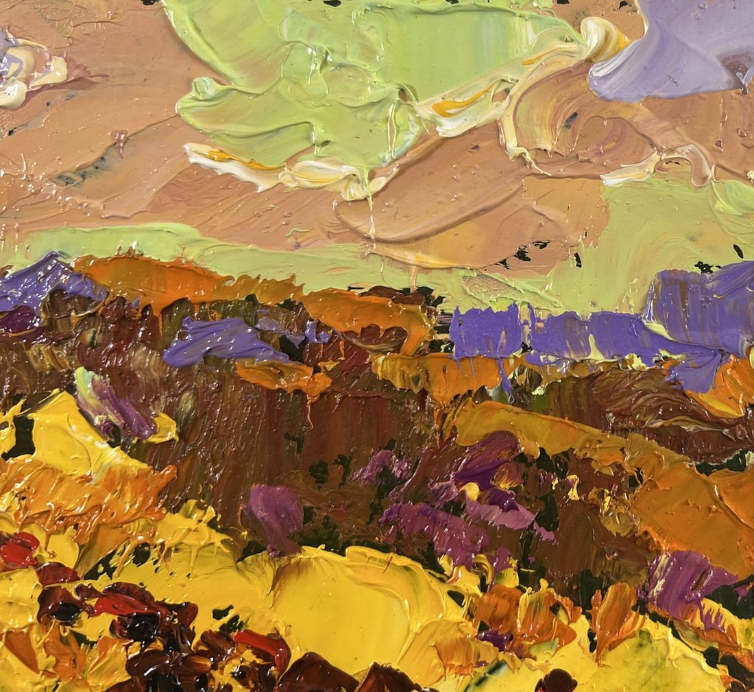 Oil painting Autumn is floating over the horizon Alex Kalenyuk - 4