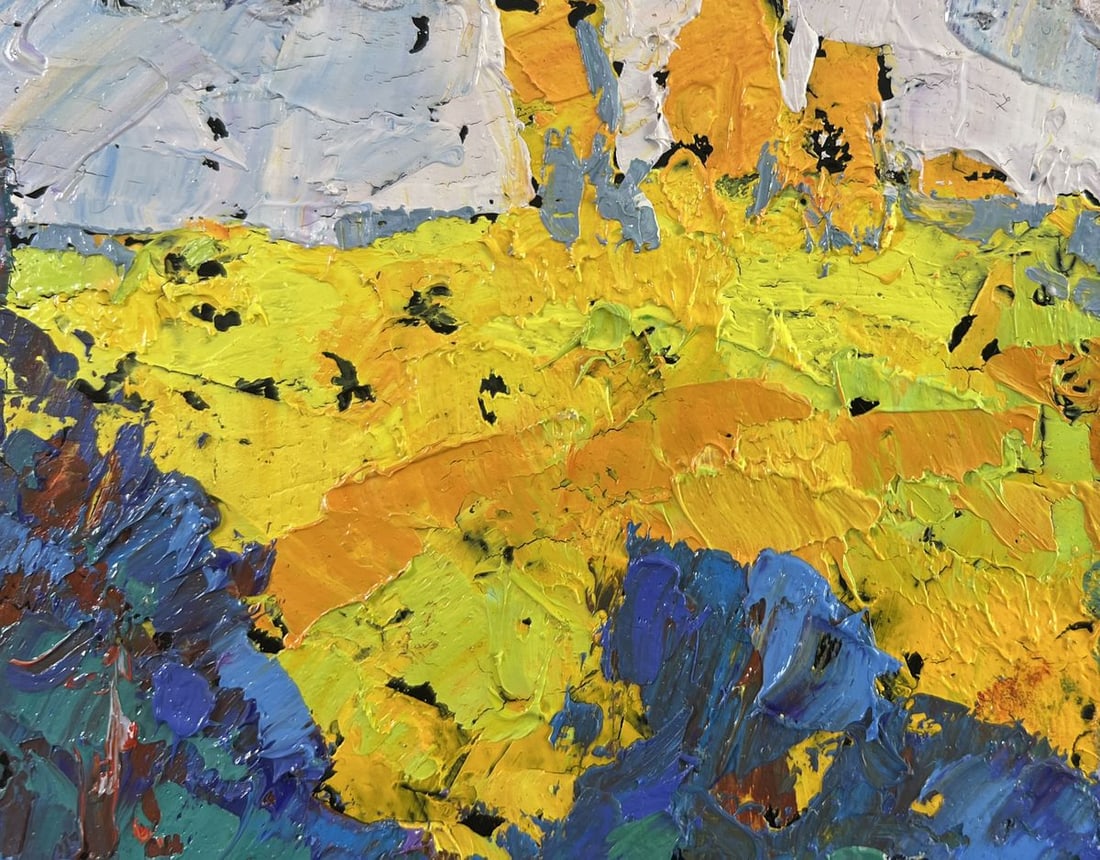 Oil painting In the shade of trees is peace of mind Alex Kalenyuk - 4