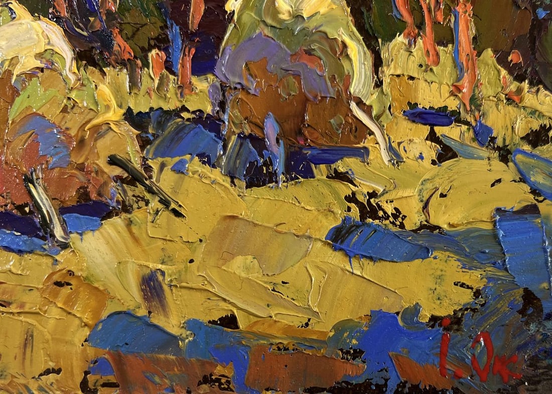 Oil painting Autumn silence Oksana Kalenyuk - 4