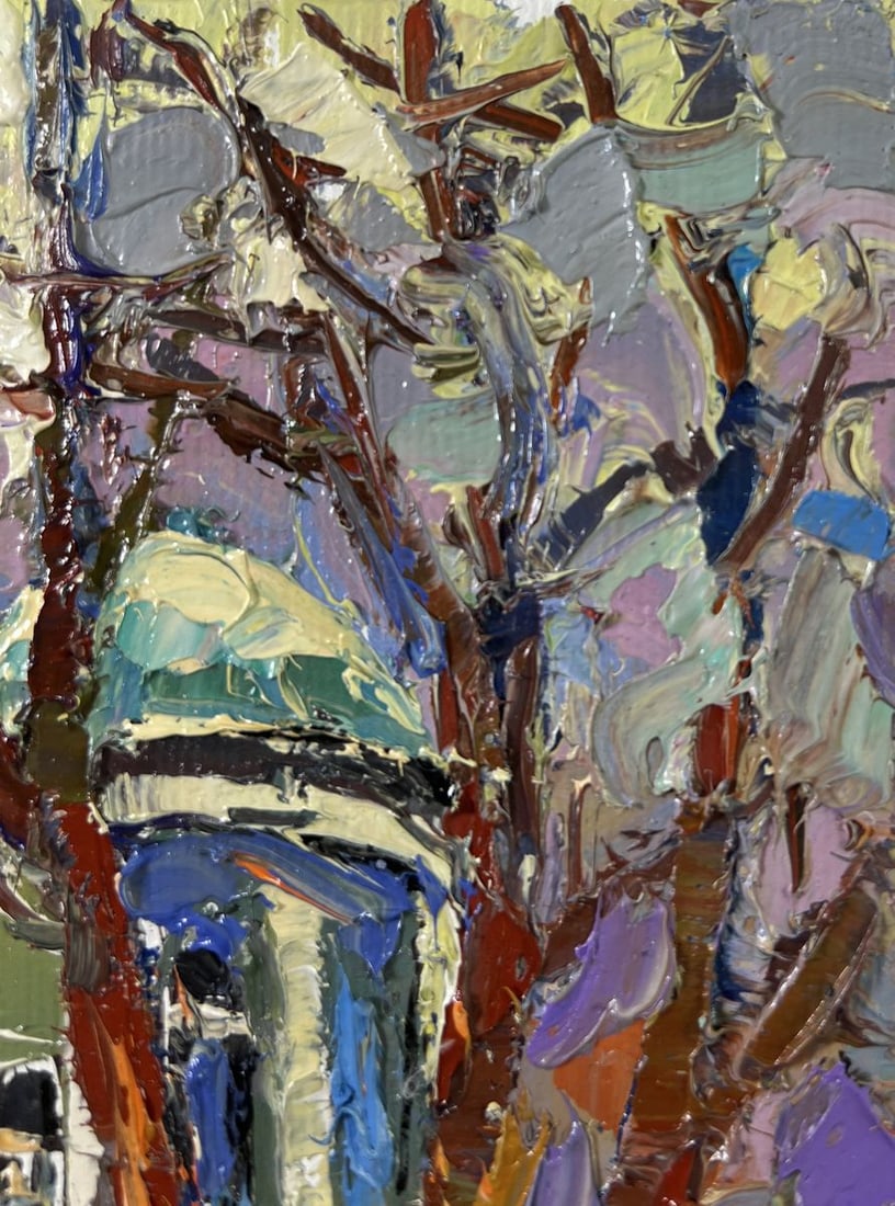 Oil painting A walk in the park Oksana Kalenyuk - 4